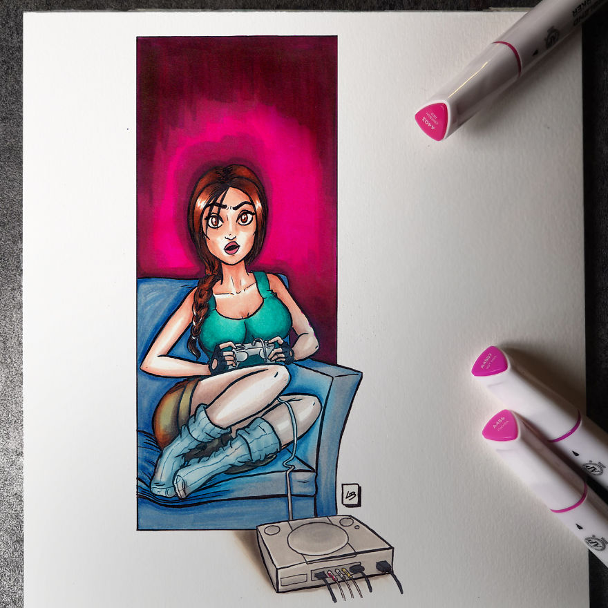 I Imagined What Would Happen If Video Game Characters Were Gamers (21 Pics) I Imagined What Would Happen If Video Game Characters Were Gamers (21 Pics)