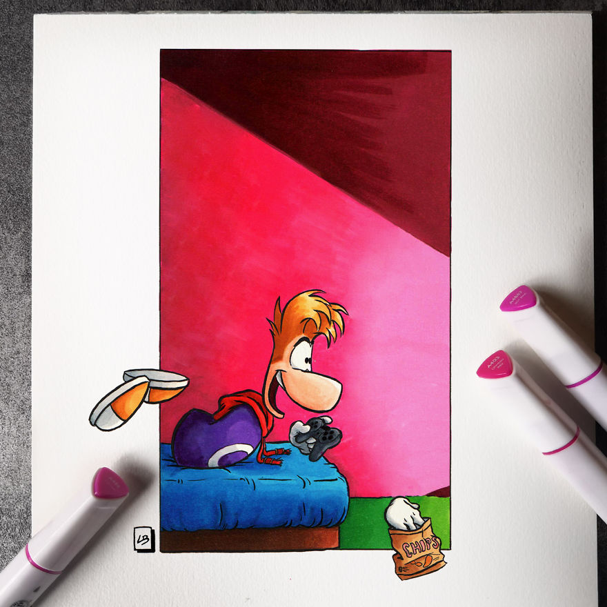 I Imagined What Would Happen If Video Game Characters Were Gamers (21 Pics) I Imagined What Would Happen If Video Game Characters Were Gamers (21 Pics)