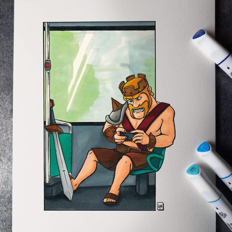 I Imagined What Would Happen If Video Game Characters Were Gamers (21 Pics) I Imagined What Would Happen If Video Game Characters Were Gamers (21 Pics)