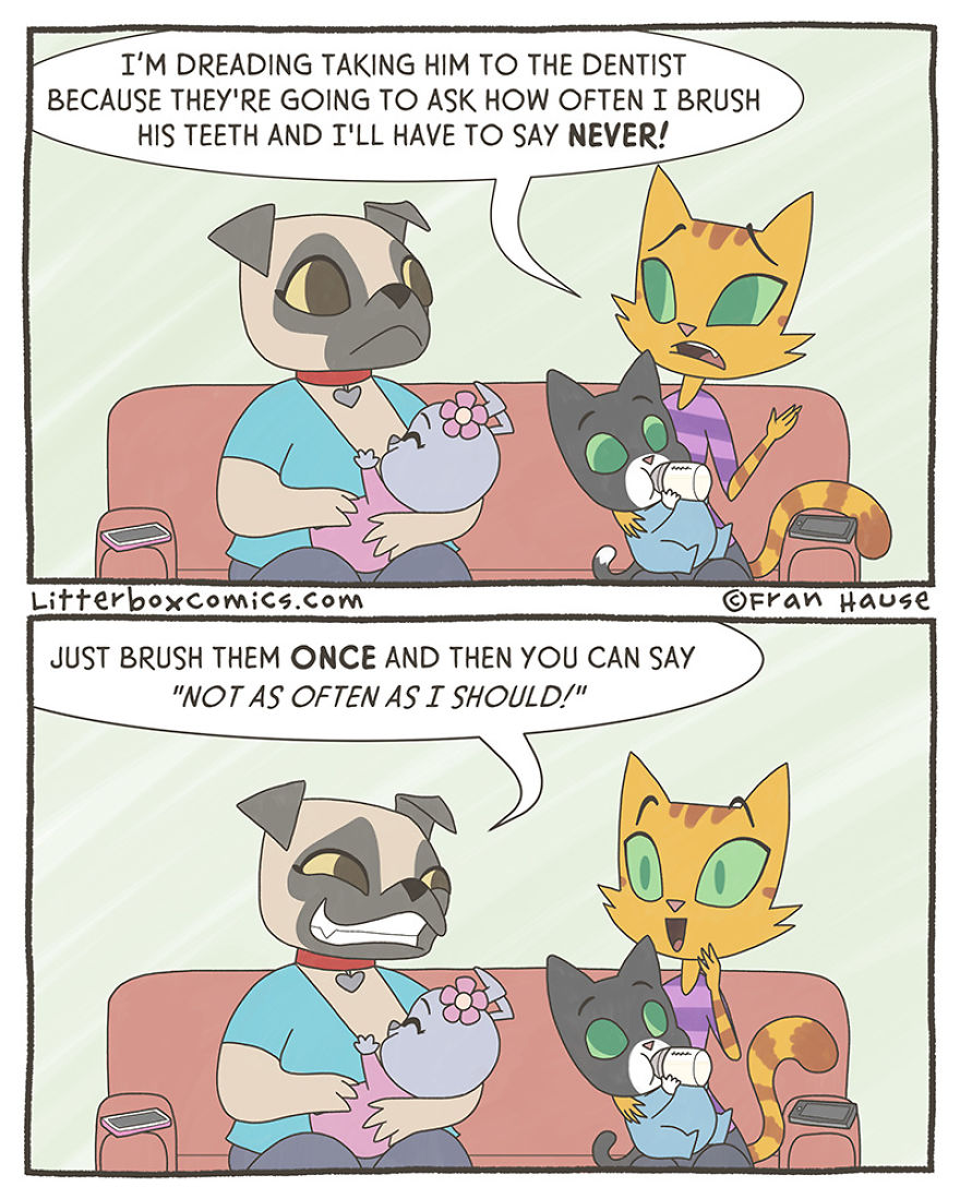 My Experience As A Mom Of Two Boys In 30 Comics With A Feline Twist (New Pics) My Experience As A Mom Of Two Boys In 30 Comics With A Feline Twist (New Pics)