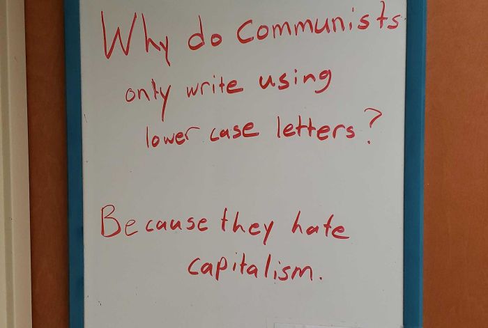 Guy Writes The Stupidest Jokes On A Board At Work Hoping Someone Will Stop Him One Day (24 Pics) Guy Writes The Stupidest Jokes On A Board At Work Hoping Someone Will Stop Him One Day (24 Pics)