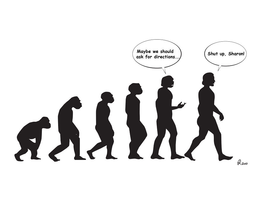 I Poke Fun At Our Modern Society In My 30 Cartoons Of The Human Evolution Silhouette I Poke Fun At Our Modern Society In My 30 Cartoons Of The Human Evolution Silhouette