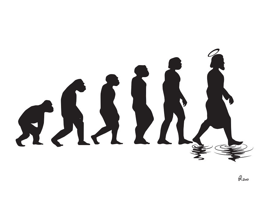 I Poke Fun At Our Modern Society In My 30 Cartoons Of The Human Evolution Silhouette I Poke Fun At Our Modern Society In My 30 Cartoons Of The Human Evolution Silhouette