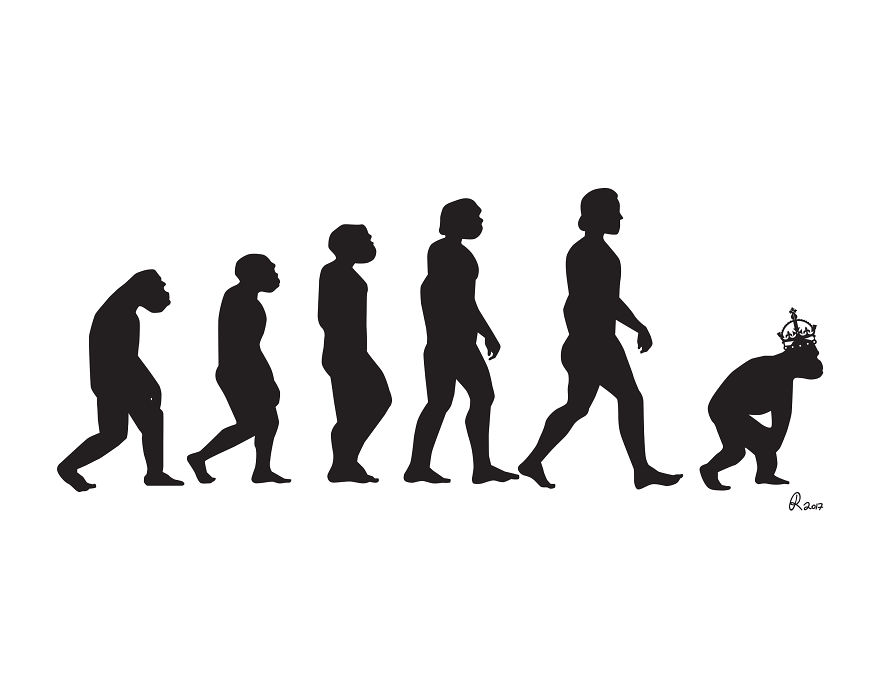 I Poke Fun At Our Modern Society In My 30 Cartoons Of The Human Evolution Silhouette I Poke Fun At Our Modern Society In My 30 Cartoons Of The Human Evolution Silhouette