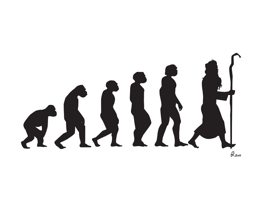 I Poke Fun At Our Modern Society In My 30 Cartoons Of The Human Evolution Silhouette I Poke Fun At Our Modern Society In My 30 Cartoons Of The Human Evolution Silhouette