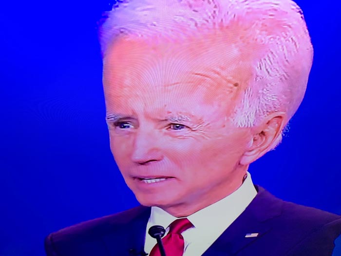 “Putting Your Phone Near The Top Of Your TV And Tilting It Down Turns The Candidates Into Debating Big Brains”