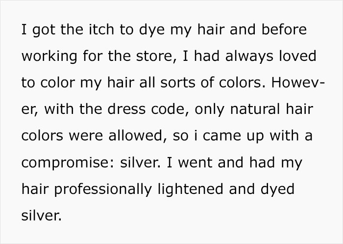 This Woman Got Back At Her Incredibly Strict Dress Code By Dyeing Her Hair Gray This Woman Got Back At Her Incredibly Strict Dress Code By Dyeing Her Hair Gray