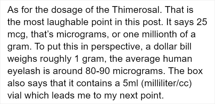 Anti-Vaxxer Tries To Frighten Others With ‘Scary’ Components, Gets Owned With Facts Anti-Vaxxer Tries To Frighten Others With ‘Scary’ Components, Gets Owned With Facts