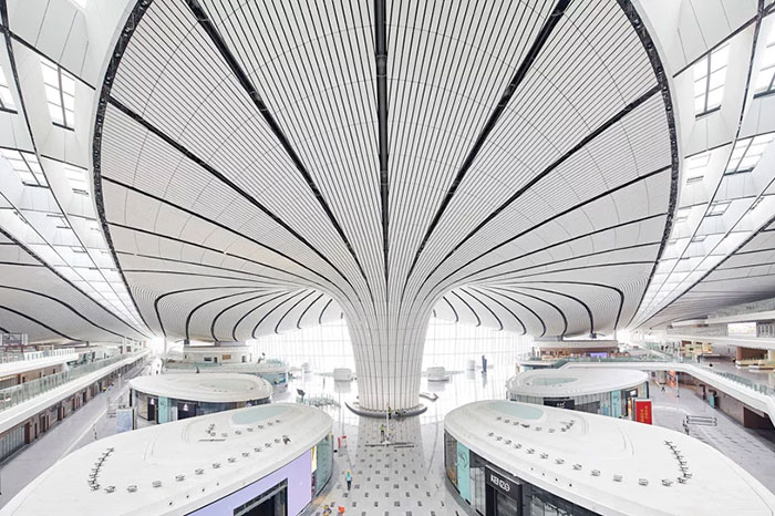 Beijing Opens A New Airport With The World’s Largest Terminal That Has A Roof Window The Size Of 25 Football Fields Beijing Opens A New Airport With The World’s Largest Terminal That Has A Roof Window The Size Of 25 Football Fields