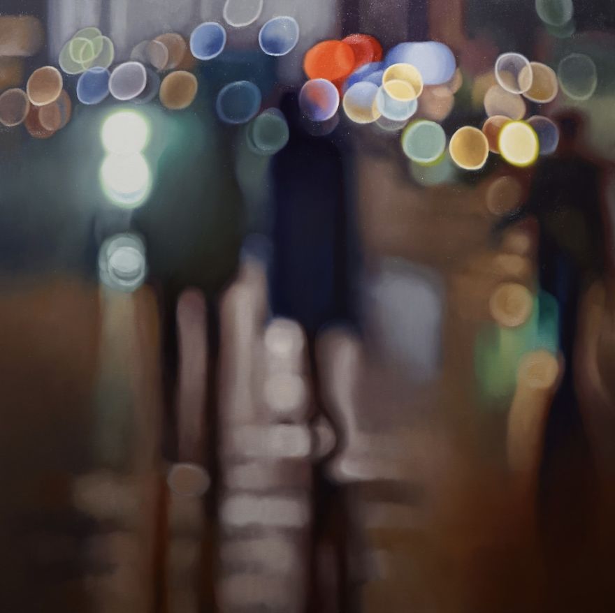 Artist Shows How People With Bad Eyesight See The World Without Glasses In 12 Oil Paintings (New Pics)