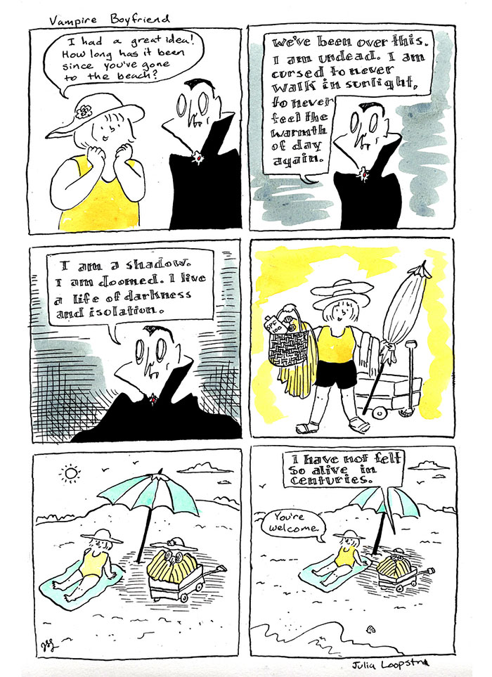 Artist Imagines What Having A Vampire Boyfriend Is Like And It’s Not The One From Twilight Artist Imagines What Having A Vampire Boyfriend Is Like And It’s Not The One From Twilight