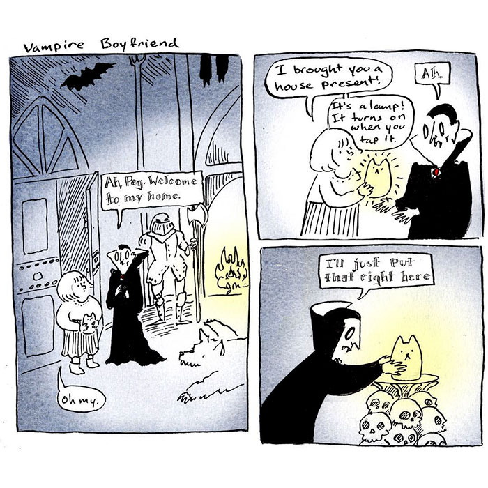 Artist Imagines What Having A Vampire Boyfriend Is Like And It’s Not The One From Twilight Artist Imagines What Having A Vampire Boyfriend Is Like And It’s Not The One From Twilight