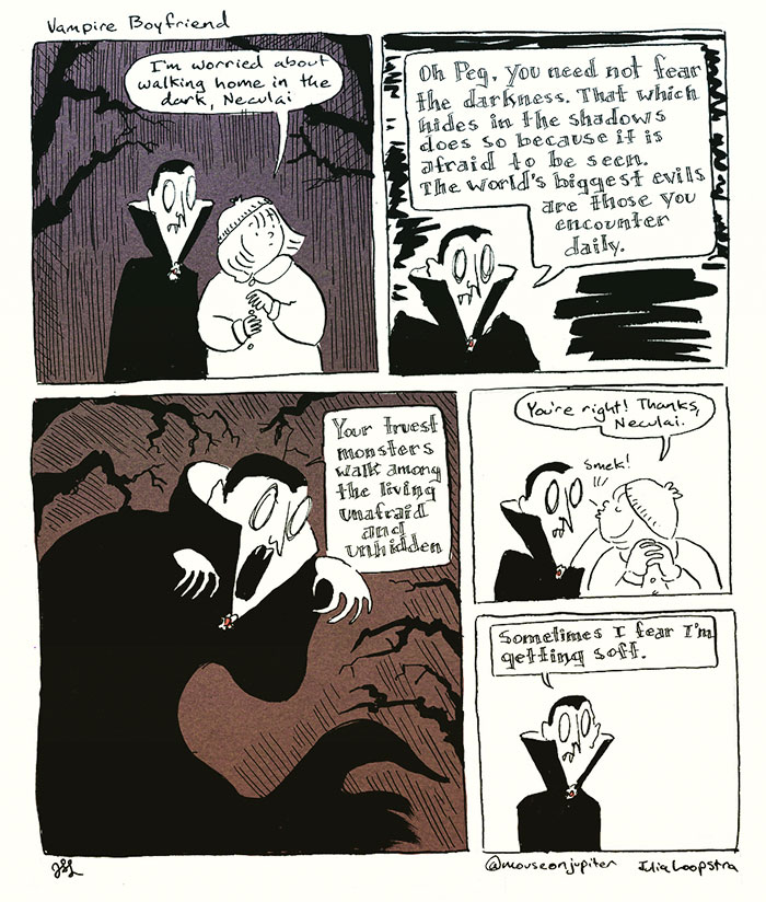 Artist Imagines What Having A Vampire Boyfriend Is Like And It’s Not The One From Twilight Artist Imagines What Having A Vampire Boyfriend Is Like And It’s Not The One From Twilight