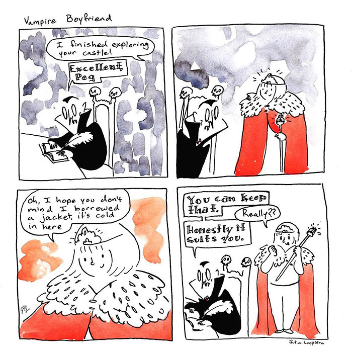 Artist Imagines What Having A Vampire Boyfriend Is Like And It’s Not The One From Twilight Artist Imagines What Having A Vampire Boyfriend Is Like And It’s Not The One From Twilight