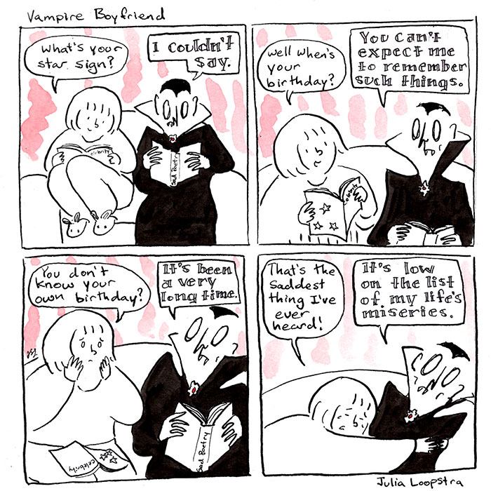 Artist Imagines What Having A Vampire Boyfriend Is Like And It’s Not The One From Twilight Artist Imagines What Having A Vampire Boyfriend Is Like And It’s Not The One From Twilight