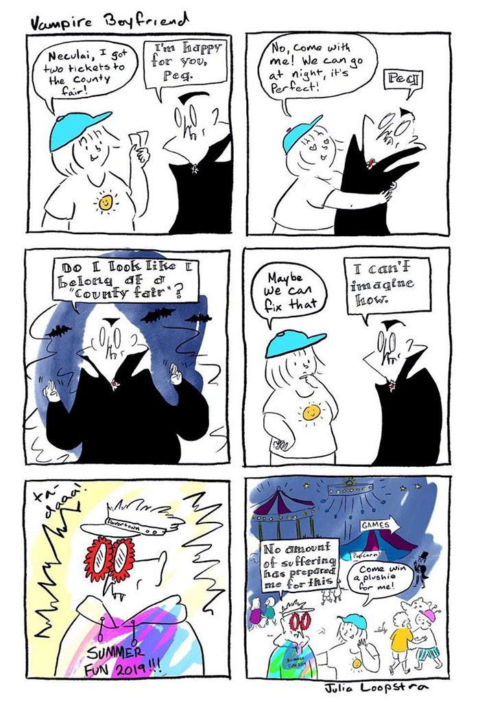 Artist Imagines What Having A Vampire Boyfriend Is Like And It’s Not The One From Twilight Artist Imagines What Having A Vampire Boyfriend Is Like And It’s Not The One From Twilight