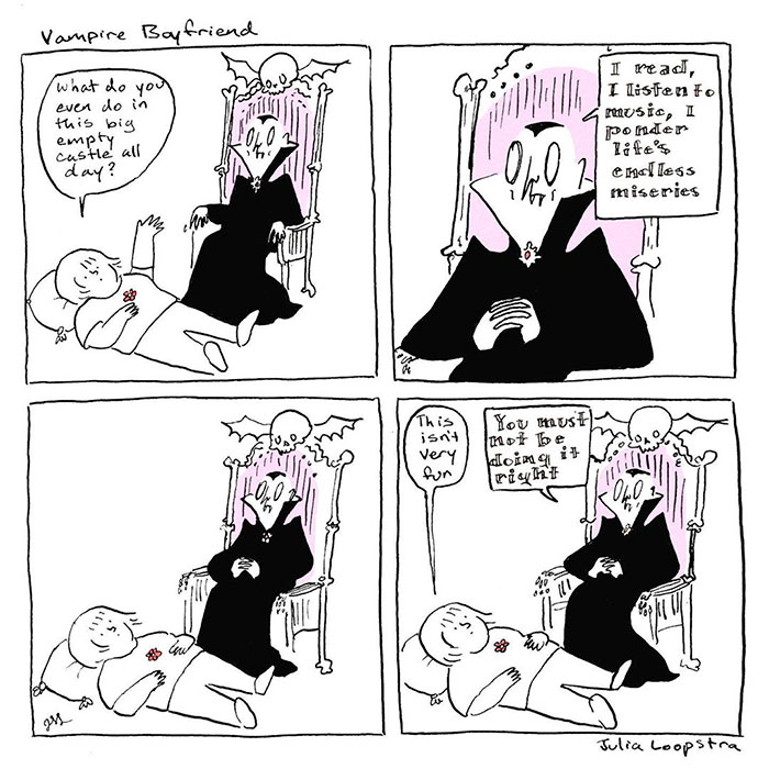 Artist Imagines What Having A Vampire Boyfriend Is Like And It’s Not The One From Twilight Artist Imagines What Having A Vampire Boyfriend Is Like And It’s Not The One From Twilight