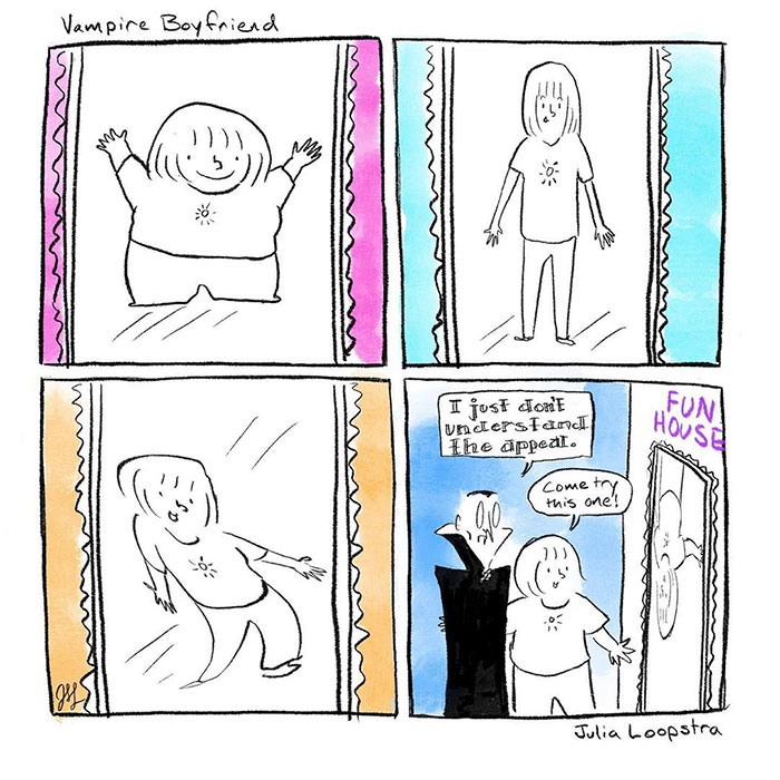 Artist Imagines What Having A Vampire Boyfriend Is Like And It’s Not The One From Twilight Artist Imagines What Having A Vampire Boyfriend Is Like And It’s Not The One From Twilight