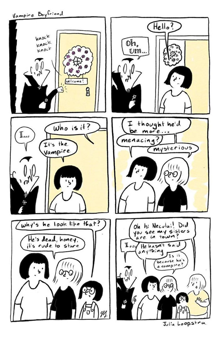 Artist Imagines What Having A Vampire Boyfriend Is Like And It’s Not The One From Twilight Artist Imagines What Having A Vampire Boyfriend Is Like And It’s Not The One From Twilight