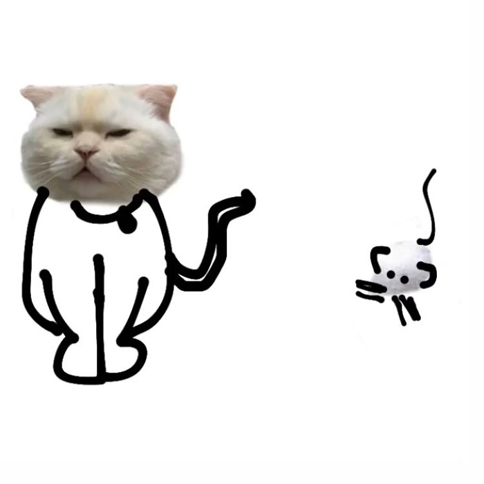 Someone Asks People To Draw A Cat Using This Template And People Create The Wildest Illustrations