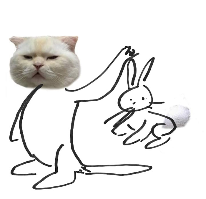 Someone Asks People To Draw A Cat Using This Template And People Create The Wildest Illustrations