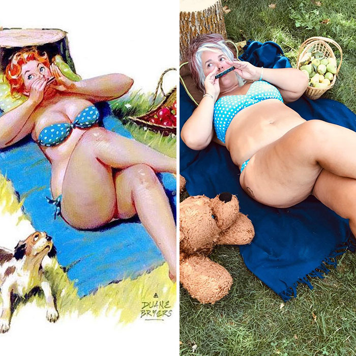 Woman Recreates 24 Images Of Hilda, The Forgotten Plus-Size Pin-Up Girl From The 1950s Woman Recreates 24 Images Of Hilda, The Forgotten Plus-Size Pin-Up Girl From The 1950s