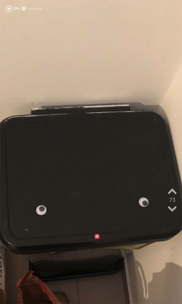 Girlfriend Orders 1K Googly Eyes, Spends 2 Hours Sticking Half Of Them On Everything In Her Boyfriend’s Apartment Girlfriend Orders 1K Googly Eyes, Spends 2 Hours Sticking Half Of Them On Everything In Her Boyfriend’s Apartment