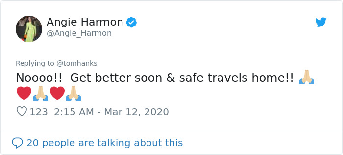 Tom Hanks Posts Another Photo Of A Glove, But This Time To Announce That He And His Wife Contracted Coronavirus Tom Hanks Posts Another Photo Of A Glove, But This Time To Announce That He And His Wife Contracted Coronavirus