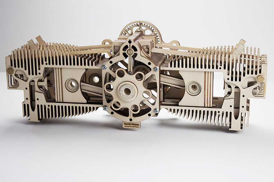 Aviation Professor Designs Highly Detailed And Intricate Laser Cut Models Of Classic Engines Aviation Professor Designs Highly Detailed And Intricate Laser Cut Models Of Classic Engines