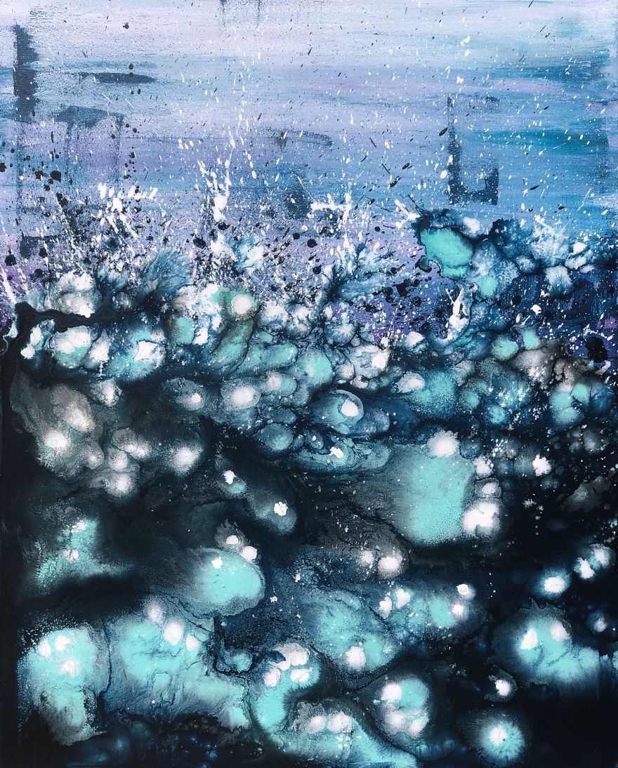 My Painting &#8216;Through The Fog&#8217;