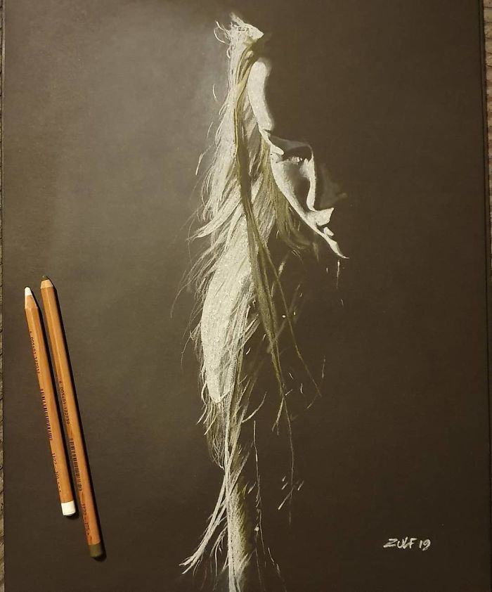 Artist Draws Beautiful Portraits Of Women And They Look Like They’re Cast In Light (19 Pics) Artist Draws Beautiful Portraits Of Women And They Look Like They’re Cast In Light (19 Pics)