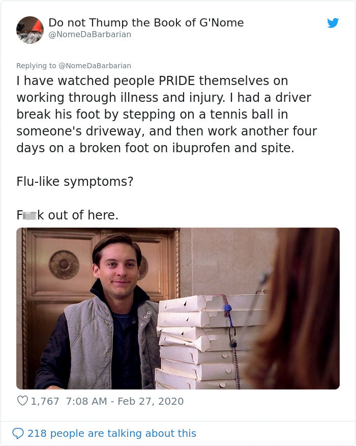 People Are Pointing Out That The Lack Of Sick Days For US Employees Could Make The Spread Of Coronavirus Accelerate