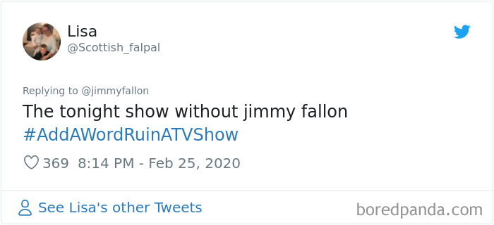 Jimmy Fallon Asks People To Ruin TV Shows With One Word And Here Are 30 Hilarious Responses Jimmy Fallon Asks People To Ruin TV Shows With One Word And Here Are 30 Hilarious Responses