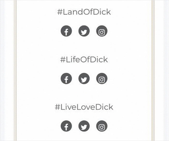 Guy Named Dick Tries Creating A Wedding Hashtag For Him And Fiancee, Gets Ridiculously Inappropriate Results Guy Named Dick Tries Creating A Wedding Hashtag For Him And Fiancee, Gets Ridiculously Inappropriate Results