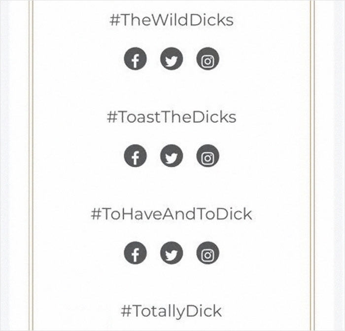 Guy Named Dick Tries Creating A Wedding Hashtag For Him And Fiancee, Gets Ridiculously Inappropriate Results Guy Named Dick Tries Creating A Wedding Hashtag For Him And Fiancee, Gets Ridiculously Inappropriate Results