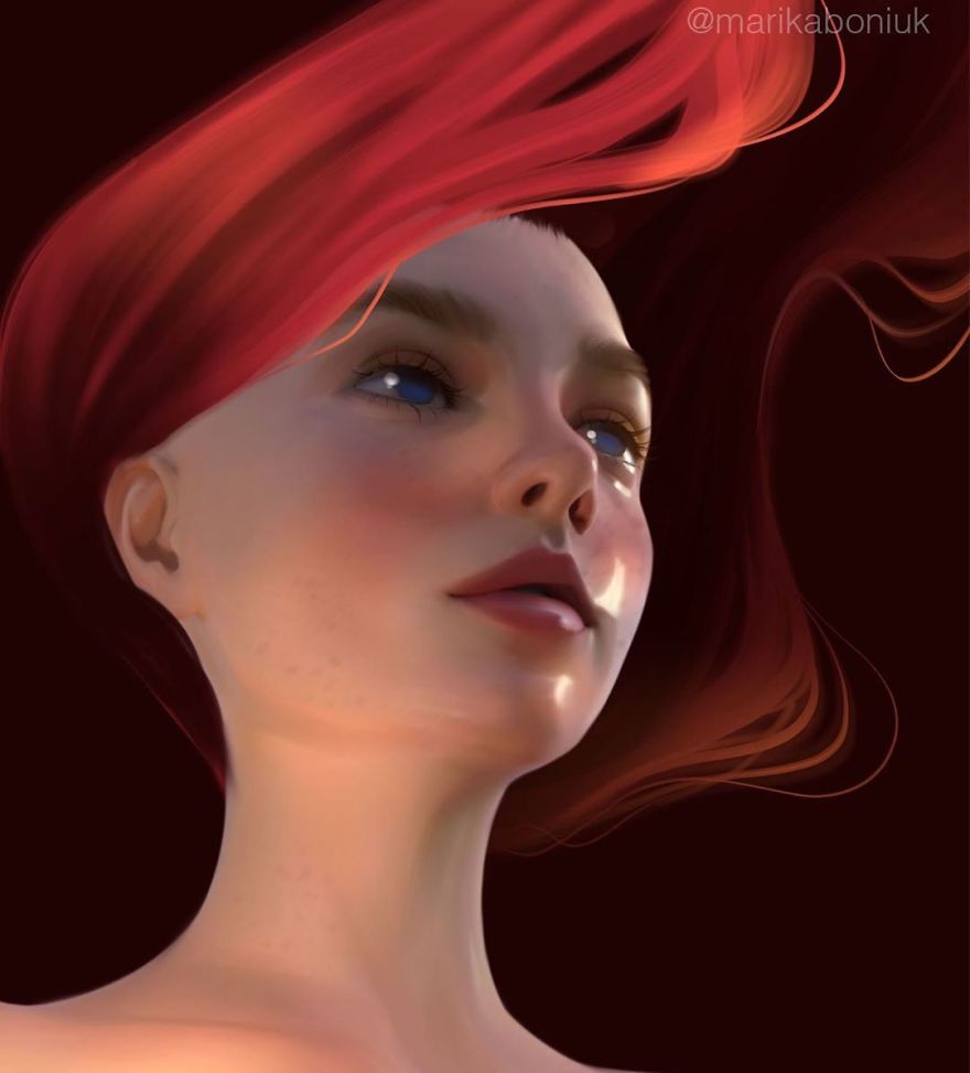 Artist Makes Digital Portraits Of 8 Disney Princesses In His Style Artist Makes Digital Portraits Of 8 Disney Princesses In His Style