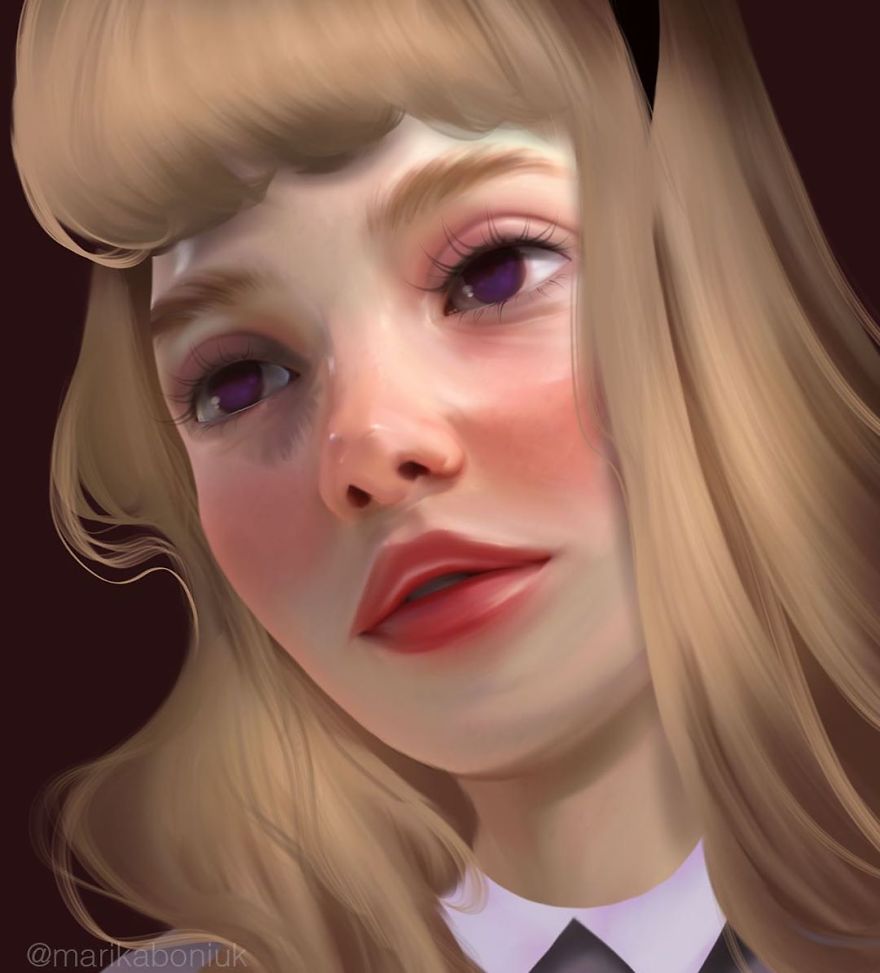 Artist Makes Digital Portraits Of 8 Disney Princesses In His Style Artist Makes Digital Portraits Of 8 Disney Princesses In His Style