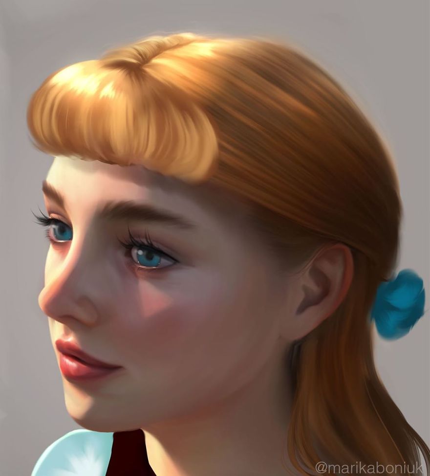 Artist Makes Digital Portraits Of 8 Disney Princesses In His Style Artist Makes Digital Portraits Of 8 Disney Princesses In His Style