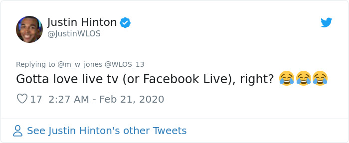 Reporter Has No Idea His Facebook Filters Are On During A Live Report, And The Broadcast Is Hilarious Reporter Has No Idea His Facebook Filters Are On During A Live Report, And The Broadcast Is Hilarious