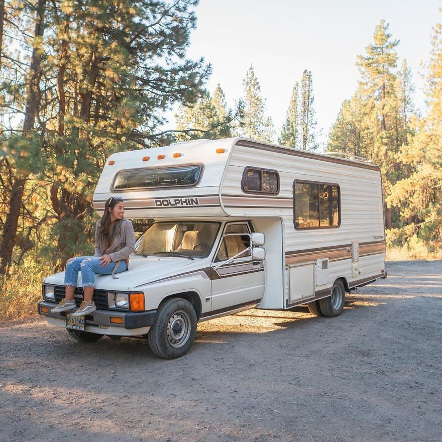 While Everyone Has Sprinter Fever, She Is Out There Making The Best Of A Vintage Van