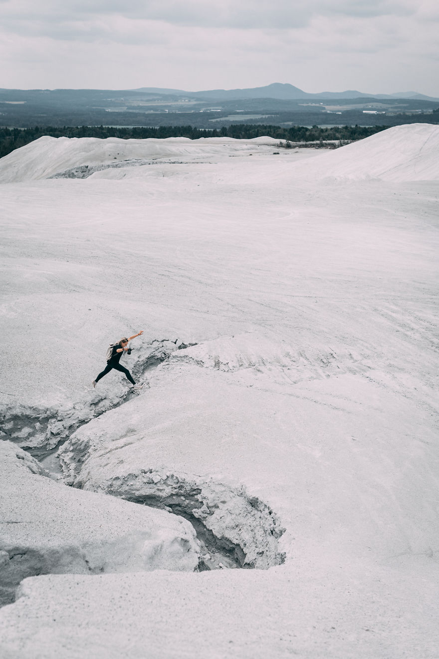 Setting Foot On What It Seems Like The Moon
