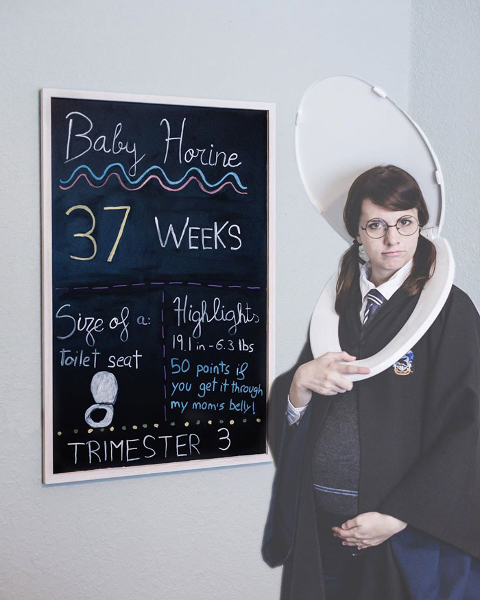 Woman Dresses Up As Different Pop Culture Characters To Celebrate Each Week Of Her Pregnancy Woman Dresses Up As Different Pop Culture Characters To Celebrate Each Week Of Her Pregnancy