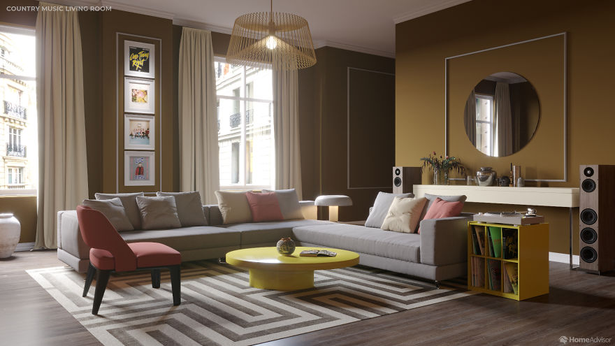 Designers Color A Room Based On A Music Genre, Described By People Who Can &#8216;See Music&#8217;s Colors&#8217;