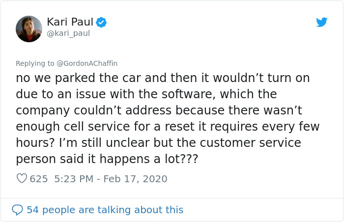 Woman Gets Stuck In Rural California After Losing Cell Service While Driving An App-Powered Rental Car And The Company Tells Her To Sleep In The Car Woman Gets Stuck In Rural California After Losing Cell Service While Driving An App-Powered Rental Car And The Company Tells Her To Sleep In The Car