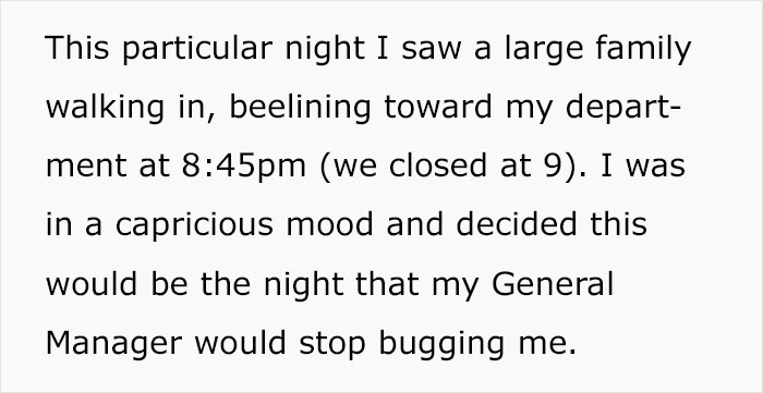 Manager Wants Their Employee To Serve Clients Right Before Closing, Employee Complies To Teach Him A Lesson Manager Wants Their Employee To Serve Clients Right Before Closing, Employee Complies To Teach Him A Lesson