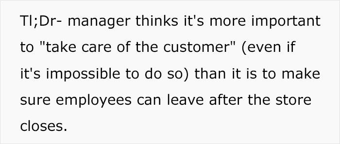 Manager Wants Their Employee To Serve Clients Right Before Closing, Employee Complies To Teach Him A Lesson Manager Wants Their Employee To Serve Clients Right Before Closing, Employee Complies To Teach Him A Lesson