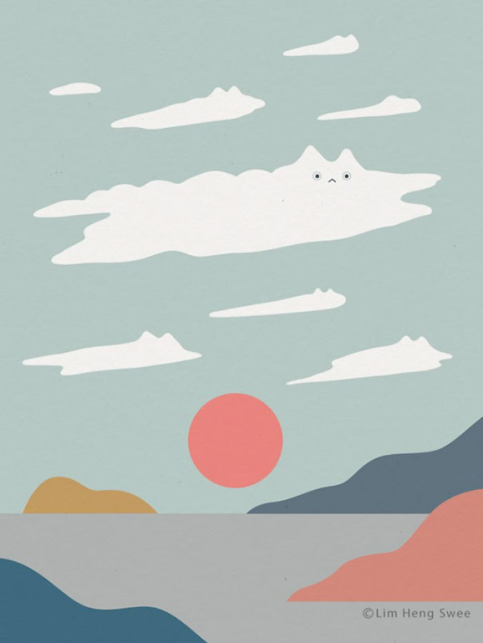 My 22 Minimal Landscape Illustrations For Art And Cat Lovers My 22 Minimal Landscape Illustrations For Art And Cat Lovers