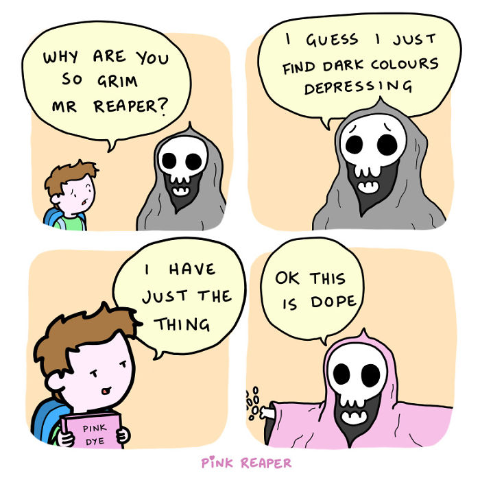 Wholesome Webcomic About The Grim Reaper’s Brighter Side (15 Pics)