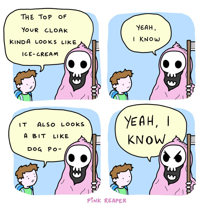 Wholesome Webcomic About The Grim Reaper’s Brighter Side (15 Pics)