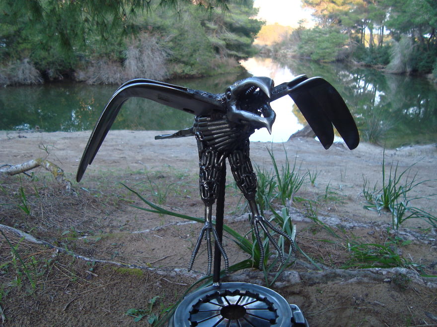 I Create Metal Sculptures From Things You Throw In The Garbage (10 Pics)